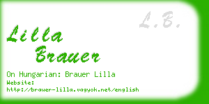 lilla brauer business card